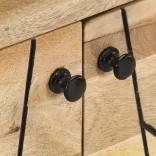 tömör mangófa TV-szekrény 110 x 30 x 40 cm