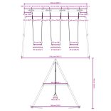 kültéri hintaszett 3 hintával