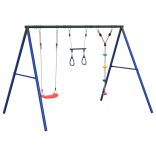 kültéri hintaszett hintával trapézzal és tárcsás hintával