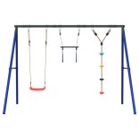 kültéri hintaszett hintával trapézzal és tárcsás hintával