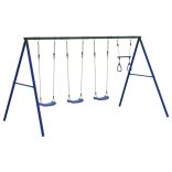kültéri hintaszett hintákkal és trapézzal