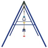 kültéri hintaszett hintákkal trapézzal és tárcsás hintával