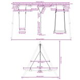 kültéri hintaszett hintával, tárcsás hintával és fészekhintával