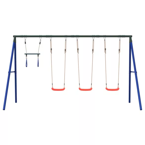 kültéri hintaszett hintákkal és trapézzal