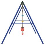 kültéri hintaszett hintákkal és tárcsás hintával