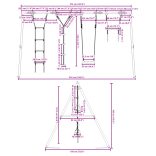kültéri hintaszett hintával trapézzal létrával tárcsás hintával