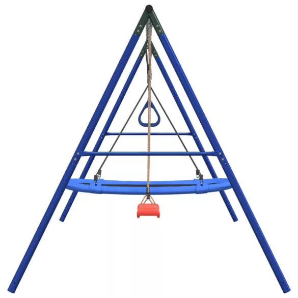 kültéri hintaszett hintával, trapézzal és fészekhintával