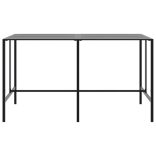 9 részes fekete porszórt acél kerti bárszett