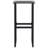 9 részes fekete porszórt acél kerti bárszett