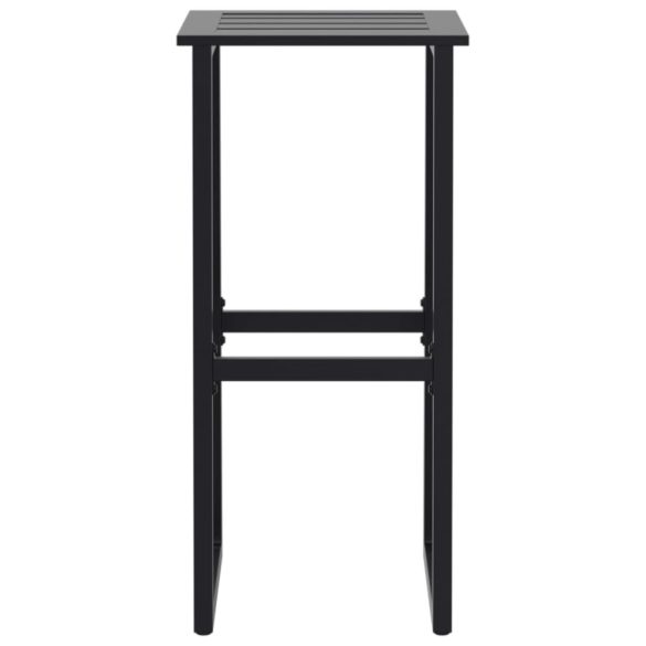 9 részes fekete porszórt acél kerti bárszett