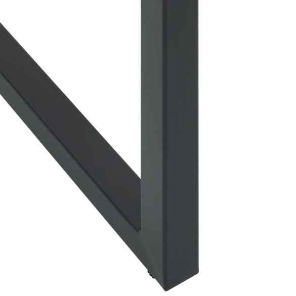 9 részes fekete porszórt acél kerti bárszett