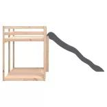 tömör fenyőfa emeletes ágy csúszdával és létrával 90 x 190 cm