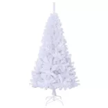 fehér PVC műkarácsonyfa vastag ágakkal 120 cm