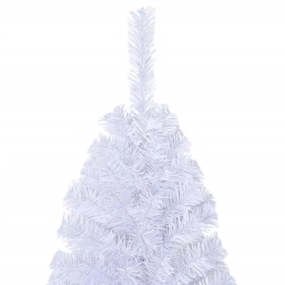 fehér PVC műkarácsonyfa vastag ágakkal 120 cm