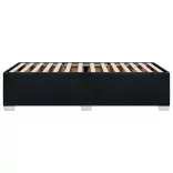 ágykeret matrac nélkül fekete 90x190 cm szövet