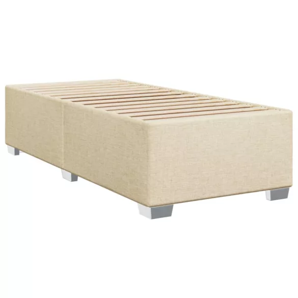 ágykeret matrac nélkül krém 90x190 cm szövet