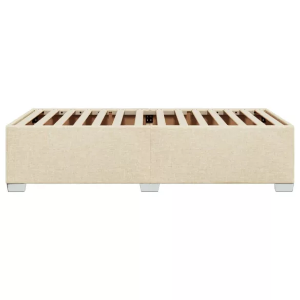 ágykeret matrac nélkül krém 90x190 cm szövet