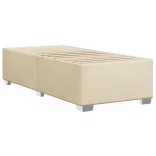 ágykeret matrac nélkül krém 90x190 cm szövet