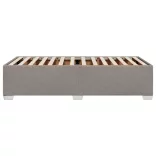 tópszínű szövet ágykeret matrac nélkül 90x200 cm