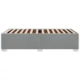 világosszürke szövet ágykeret matrac nélkül 100x200 cm