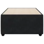 fekete bársony ágykeret 80 x 200 cm