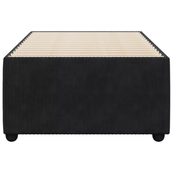 fekete bársony ágykeret 80 x 200 cm