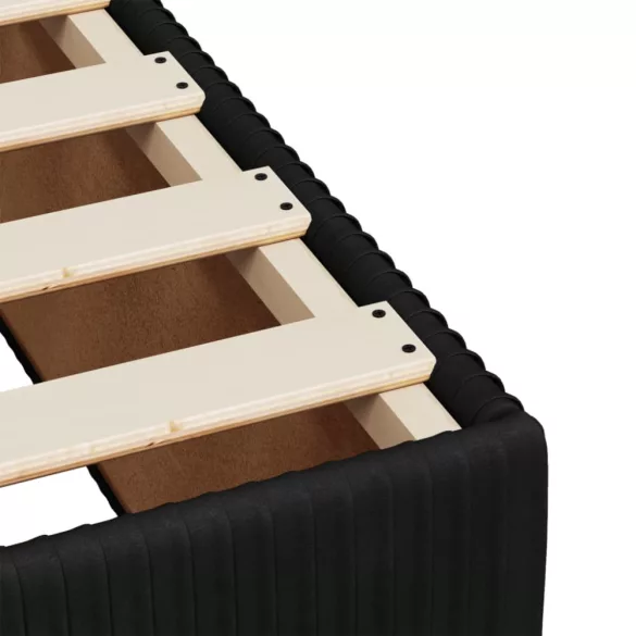 fekete bársony ágykeret 80 x 200 cm