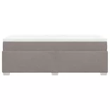 tópszínű szövet rugós ágy matraccal 90 x 190 cm