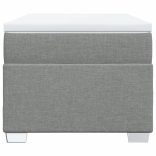 világosszürke szövet rugós ágy matraccal 90 x 200 cm