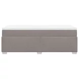 tópszínű szövet rugós ágy matraccal 90 x 200 cm