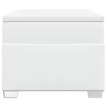 fehér műbőr rugós ágy matraccal 90 x 200 cm