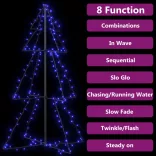 160 LED-es beltéri/kültéri kúp alakú karácsonyfa 78 x 120 cm