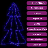 200 LED-es beltéri/kültéri kúp alakú karácsonyfa 98 x 150 cm