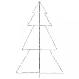 240 LED-es beltéri/kültéri kúp alakú karácsonyfa 118 x 180 cm