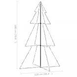 240 LED-es beltéri/kültéri kúp alakú karácsonyfa 118 x 180 cm