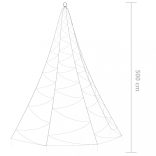 fémhorgos fali fa 720 meleg fehér LED-del 5 m