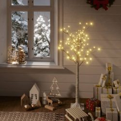   120 LED-es bel-/kültéri meleg fehér fűzfa karácsonyfa 1,2 m