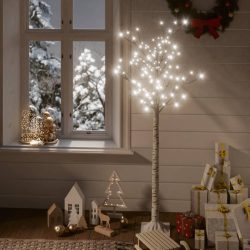   140 LED-es bel-/kültéri hideg fehér fűzfa karácsonyfa 1,5 m
