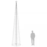 kúp alakú karácsonyfa 752 kék LED-del 160 x 500 cm