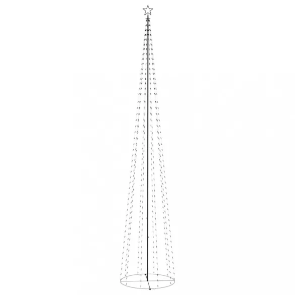 kúp alakú karácsonyfa 752 kék LED-del 160 x 500 cm