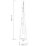 kúp alakú karácsonyfa 752 kék LED-del 160 x 500 cm