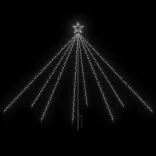 karácsonyi vízeséses favilágítás 400 LED-del 2,5 m