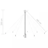 karácsonyi vízeséses favilágítás 400 LED-del 2,5 m