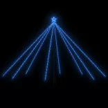 kék LED karácsonyfa beltéri kültéri 576 LED 3,6 m