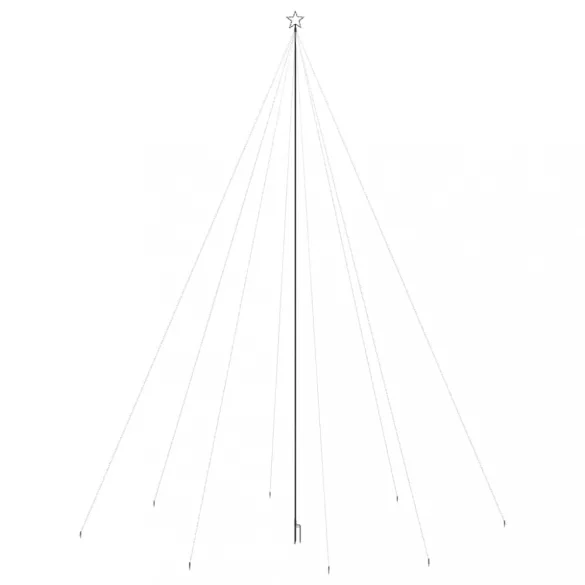 színes LED karácsonyfa beltéri kültéri 1300 LED 8 m