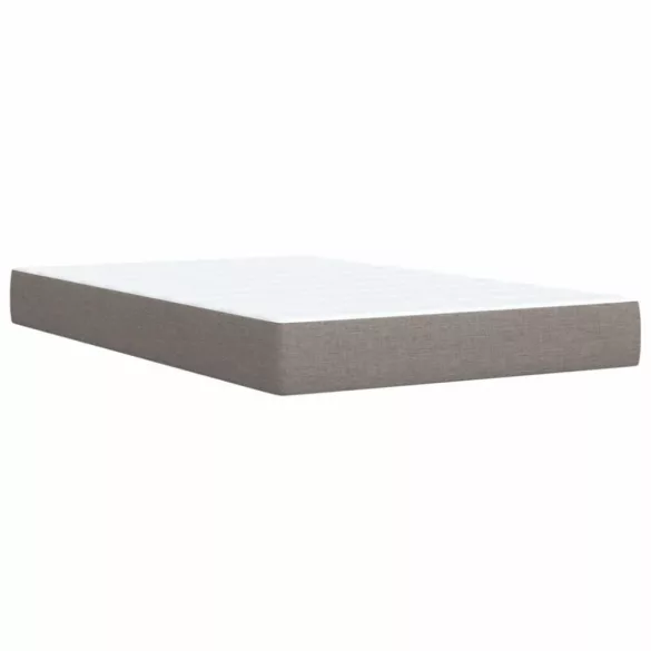 tópszínű szövet rugós ágy matraccal 90 x 190 cm