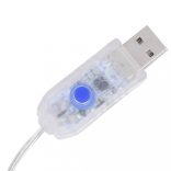 500 LED-es hideg fehér bel- és kültéri fényfüzér 500 cm