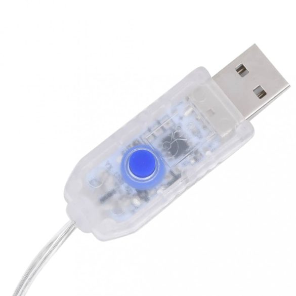 500 LED-es hideg fehér bel- és kültéri fényfüzér 500 cm