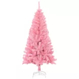 rózsaszín PVC műkarácsonyfa állvánnyal 120 cm