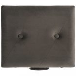 szürke bársony tárolóülőke 40 cm